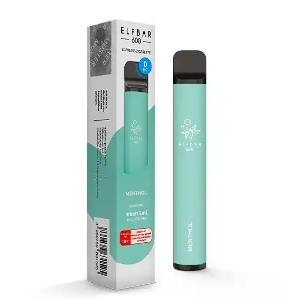 Elfbar Menthol 0mg Produktbild mit Verpackung