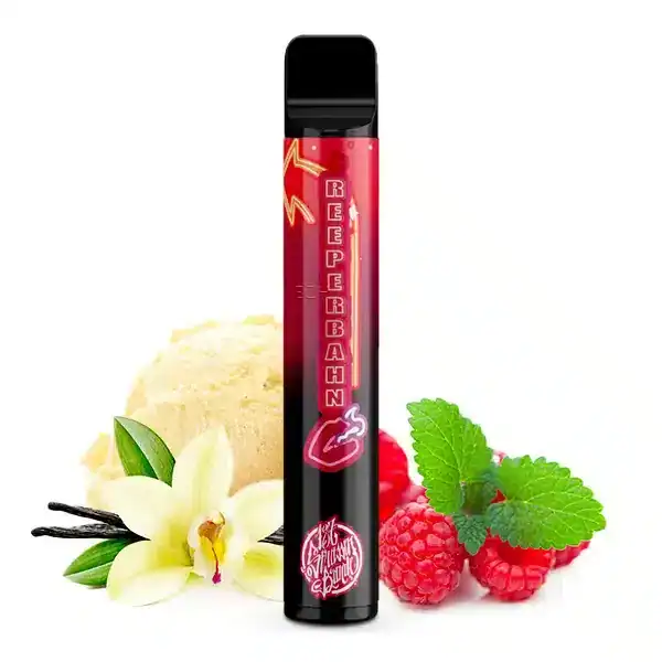 187 Reeperbahn Produktbild mit Himbeere und Vanille im Hintergrund