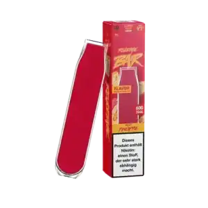 Bild mit Revoltage Red Pineapple Nikotinfrei im Hintergrund ist die Verpackung.