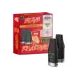 Bild mit Revoltage Red Pineapple Pods nikotinfrei im Hintergrund ist die Verpackung.