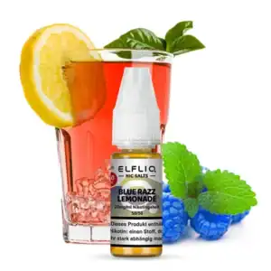 Elfliq Blue Razz Lemonade E-Liquid by Elfbar mit dem Geschmack von blauer Himbeeren Limonade