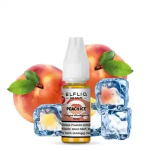 Elfliq Peach Ice E-Liquid by Elfbar mit dem Geschmack von Pfirsich mit kühlendem Ice-Effekt