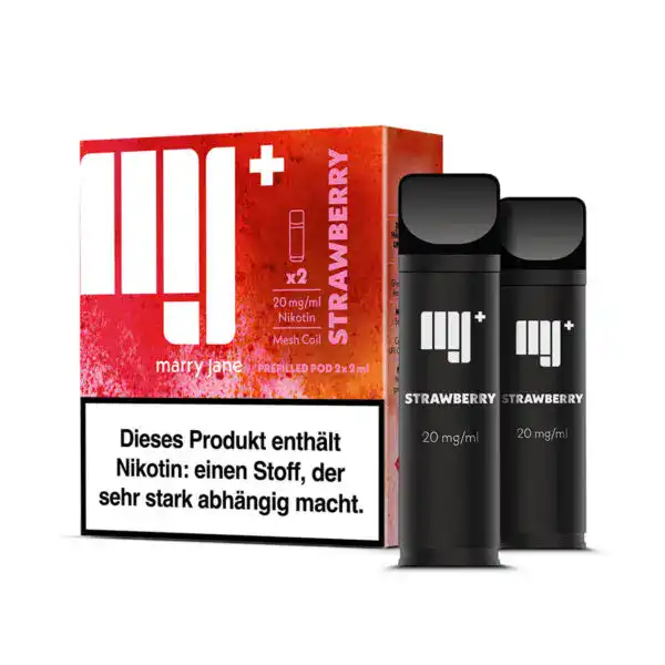 Marry Jane Pods Strawberry , 2er Pack mit dem Geschmack von Erdbeere