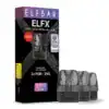 ELF Bar ELFX Dual Mesh nachfüllbare Pods, 3er Pack mit 2 ml Kapazität pro Pod und 0,8 Ohm Widerstand, kompatibel mit der ELF Bar ELFX Serie, ideal für ELF LIQ eLiquids.