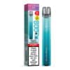 Elfbar 800 Blue Razz Lemonade Einweg E-Zigarette mit Verpackung – türkisfarbenes Design, 20 mg Nikotin, 2 ml E-Liquid, deutlich sichtbarer Warnhinweis und Produktspezifikationen auf der Box