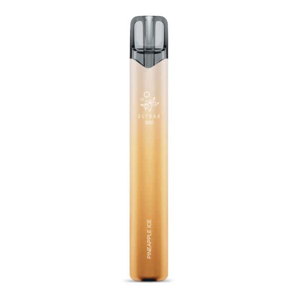 ELFBAR 800 Pineapple Ice Einweg E-Zigarette ohne Verpackung – hellgelbes Gehäuse mit sanftem Verlauf, 800 Züge, tropischer Ananasgeschmack mit kühlem Ice-Effekt, 20 mg/ml Nikotin